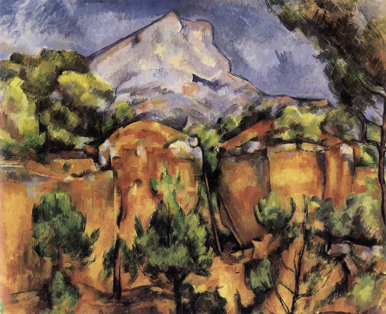 Mont Sainte - Victoire and the Viaduct of the Arc River Valley, 1882, Metropolitan Museum of Art, New York